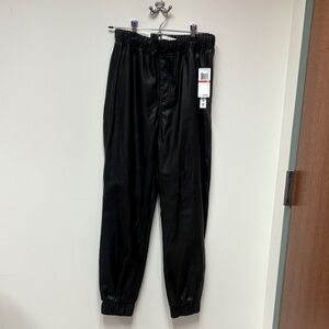 Tinseltown faux leather joggers